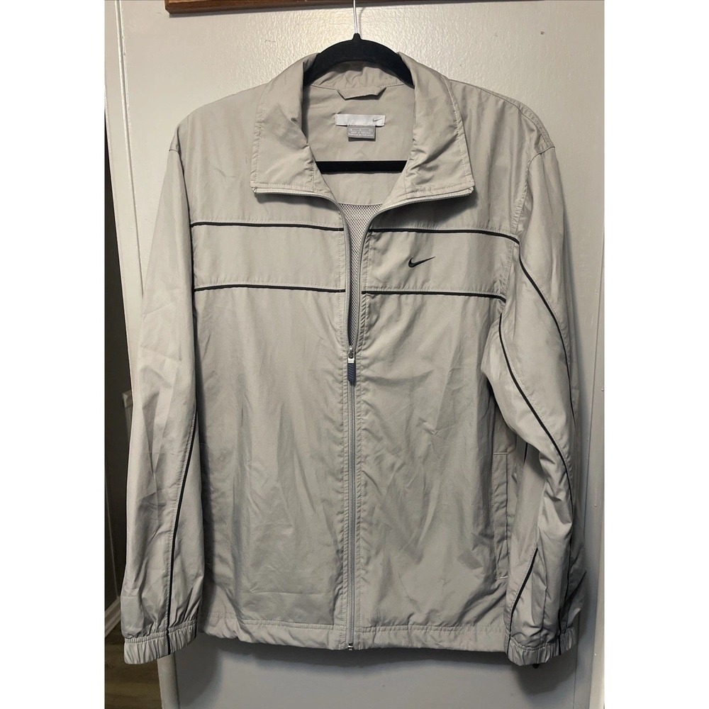 Nike Dri-Fit Men's Basketball Athletic Full Zip Jacket  Size Small Gray